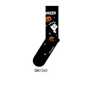 Halloween Man And Woman Cartoon Four Seasons Tube Socks