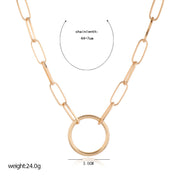 Korean Style Chain Necklace European And American Punk