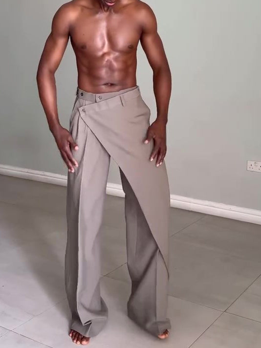 Men's Elegant Shirt High Waist Pants Set