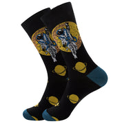Women's Halloween Skull Alien Print Socks