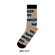 Halloween Man And Woman Cartoon Four Seasons Tube Socks
