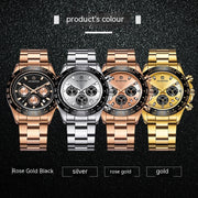 Steel Belt Multifunctional Watch Men's Waterproof Luminous