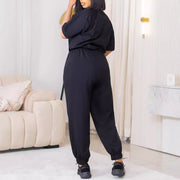 European And American Leisure Loose Fashion Ladies Two-piece Set