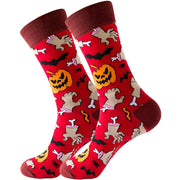 Women's Halloween Skull Alien Print Socks