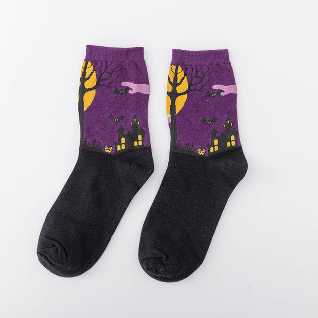 Women's Fashion Jacquard Halloween Warm Socks