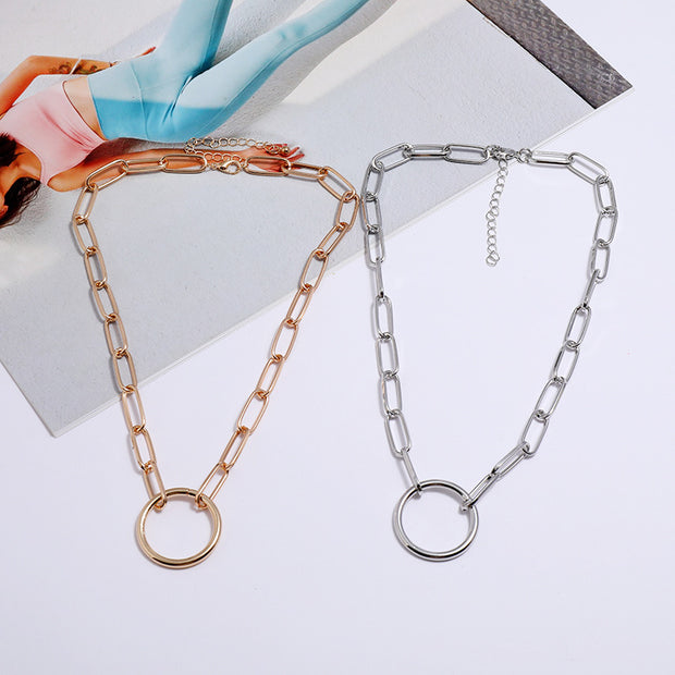 Korean Style Chain Necklace European And American Punk