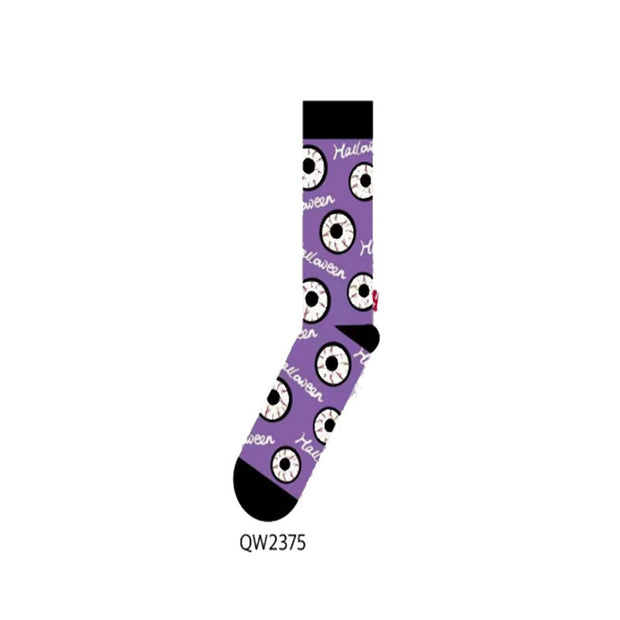 Halloween Cartoon Men's And Women's Mid-calf Socks