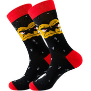 Women's Halloween Skull Alien Print Socks
