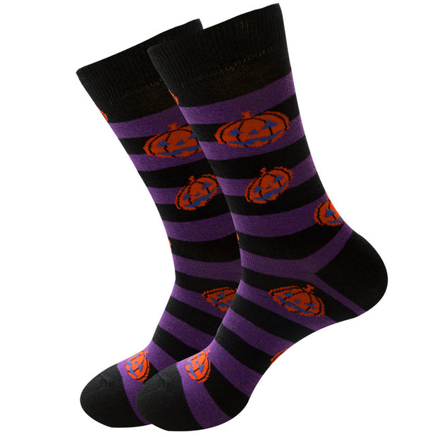 Women's Halloween Skull Alien Print Socks