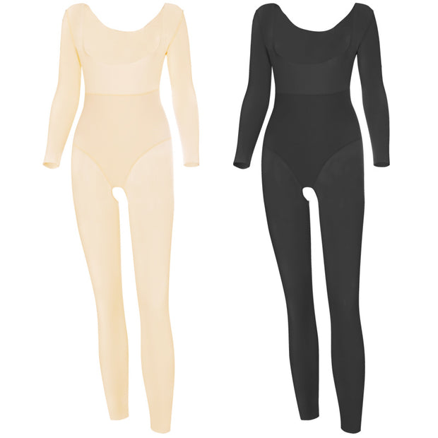 Women's Tummy Control One-Piece Shapewear Bodysuit – Slimming Compression Underwear for All-Day Comfort