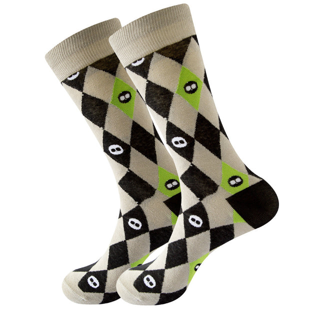 Women's Halloween Skull Alien Print Socks