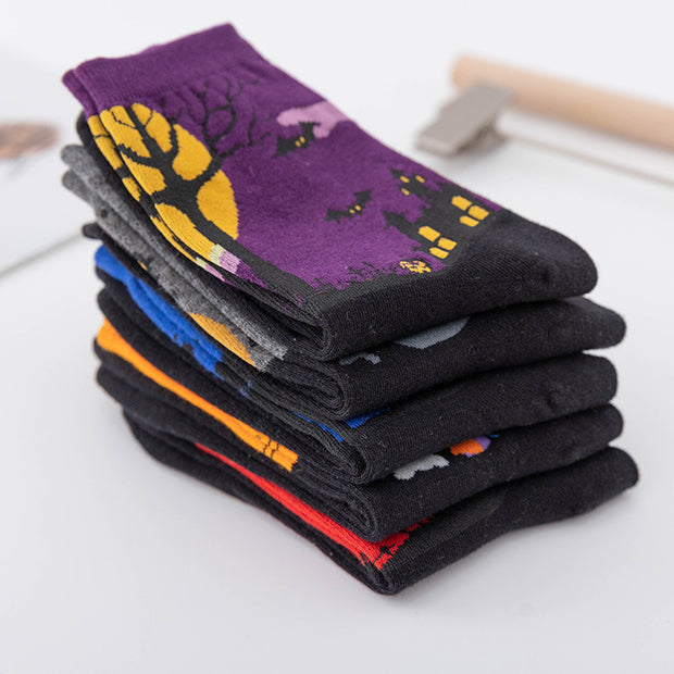 Women's Fashion Jacquard Halloween Warm Socks