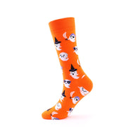 Personalized Cotton Socks Men And Women Halloween Pumpkin Skull Cartoon Tube Socks Trendy Long Athletic Socks