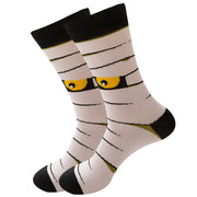 Women's Halloween Skull Alien Print Socks