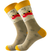 Women's Halloween Skull Alien Print Socks