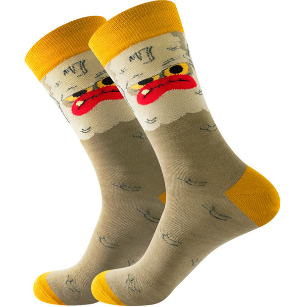 Women's Halloween Skull Alien Print Socks