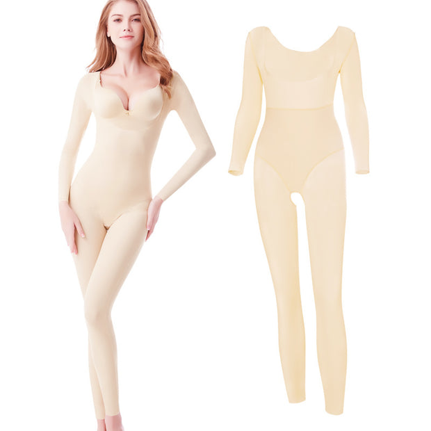 Women's Tummy Control One-Piece Shapewear Bodysuit – Slimming Compression Underwear for All-Day Comfort