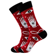 Women's Halloween Skull Alien Print Socks