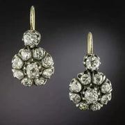 Diamond Flower Earrings Unique Creative Simple