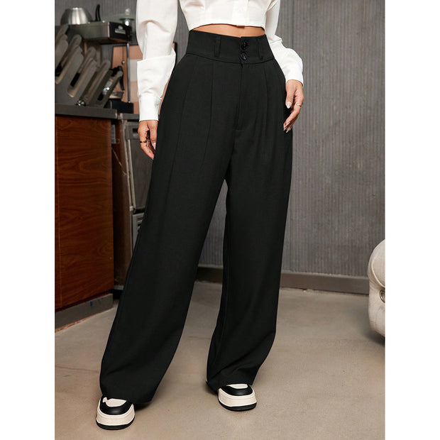 High Waist Drooping High-grade Suit Pants