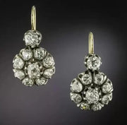 Diamond Flower Earrings Unique Creative Simple
