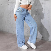 Women's Printed Jeans Summer Loose Trendy