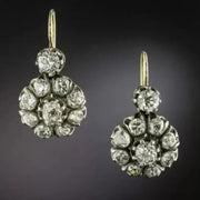 Diamond Flower Earrings Unique Creative Simple