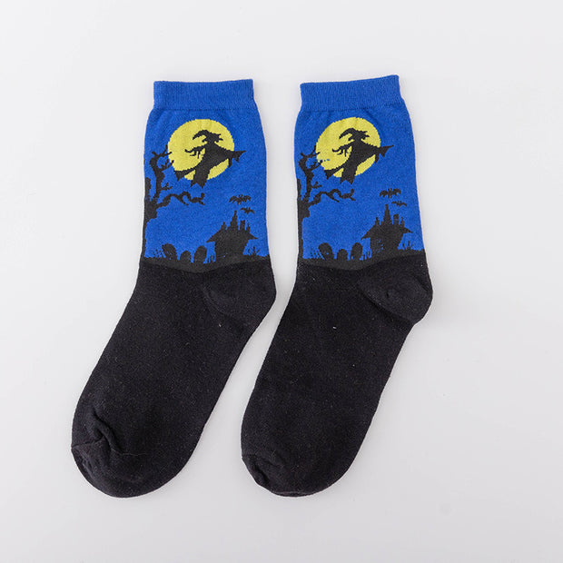 Women's Fashion Jacquard Halloween Warm Socks