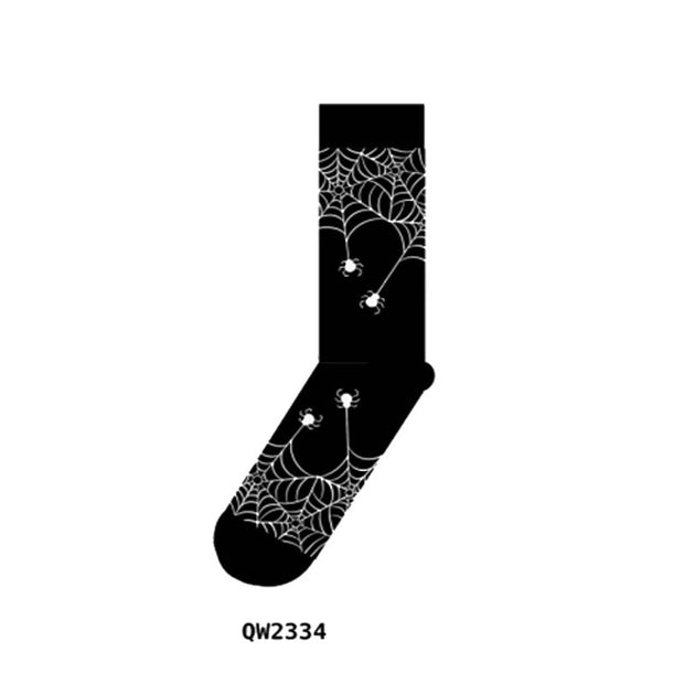 Halloween Cartoon Men's And Women's Mid-calf Socks