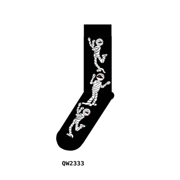 Halloween Cartoon Men's And Women's Mid-calf Socks