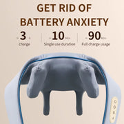 Electric Shiatsu Neck And Shoulder Massager Pillow Gift Idea For Men & Women Portable Neck Massage Pillow