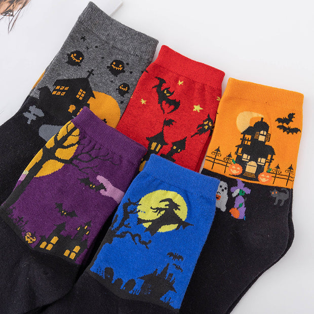 Women's Fashion Jacquard Halloween Warm Socks