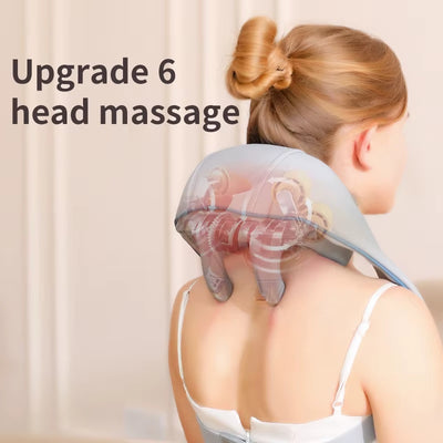 Electric Shiatsu Neck And Shoulder Massager Pillow Gift Idea For Men & Women Portable Neck Massage Pillow