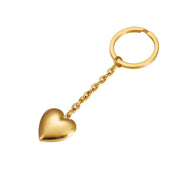 Simple Couple Girlfriends Photo Box Keychain DIY Peach Heart