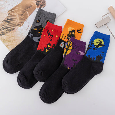 Women's Fashion Jacquard Halloween Warm Socks